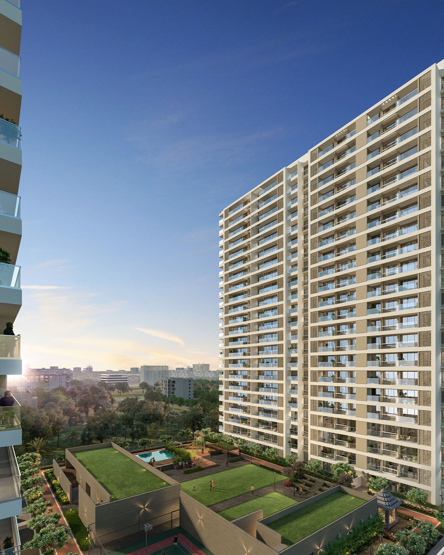 Solitaire Kothrud tower elevation